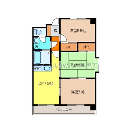 時津ロードマンションの物件間取画像